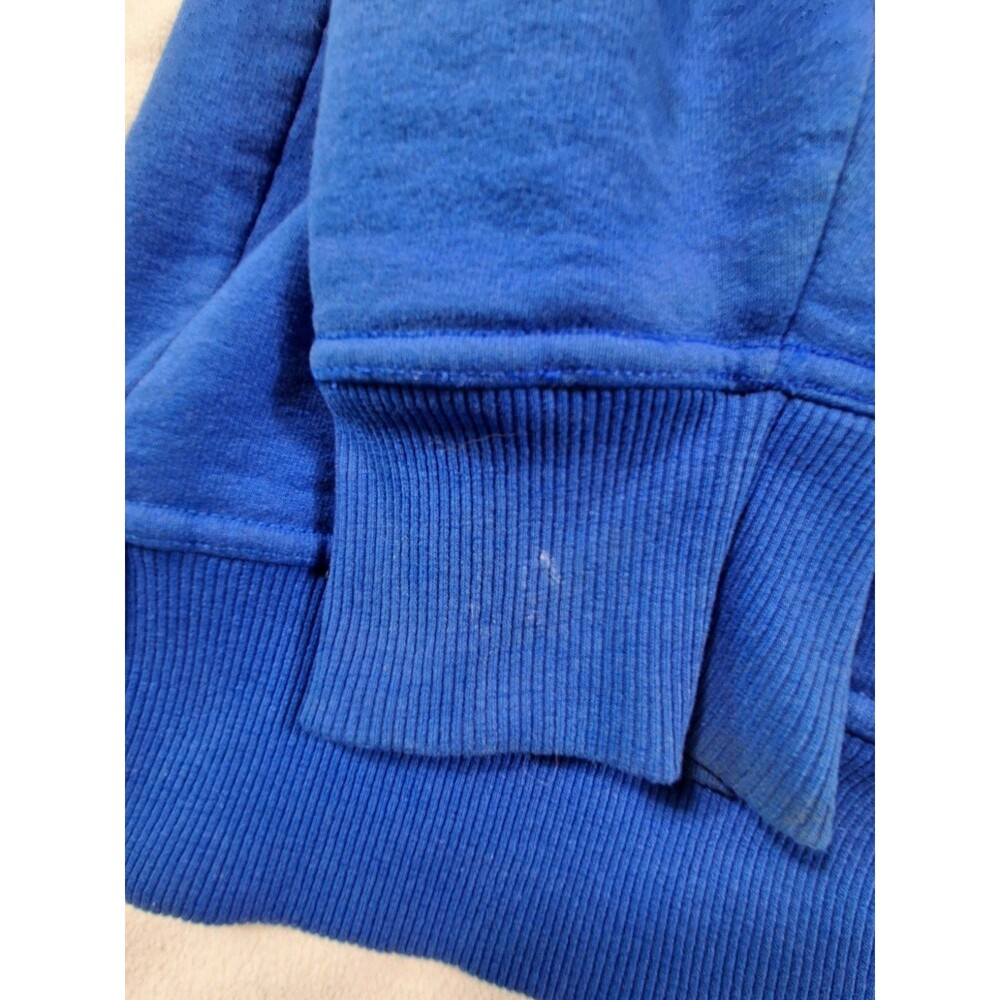 Champion Hoodie Blue Mens Large Full Zip Sweatshirt Logo Pocket - Picture 16 of 16